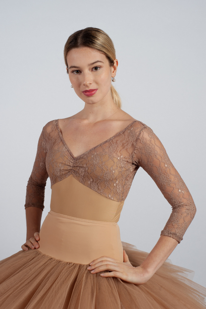 MUSETTA COVER Nude/ Soft Brown Lace - Ryna