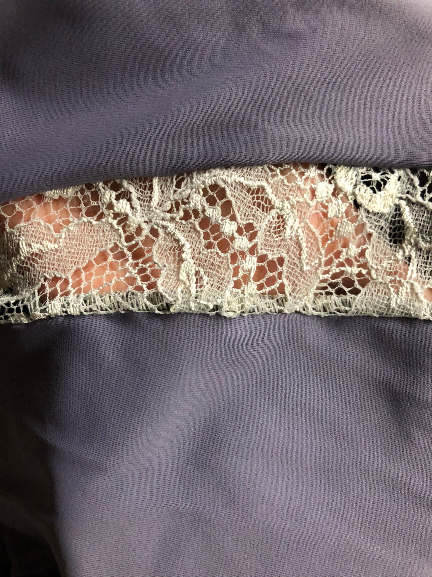 LIU' CONTRAST LACE INSERT